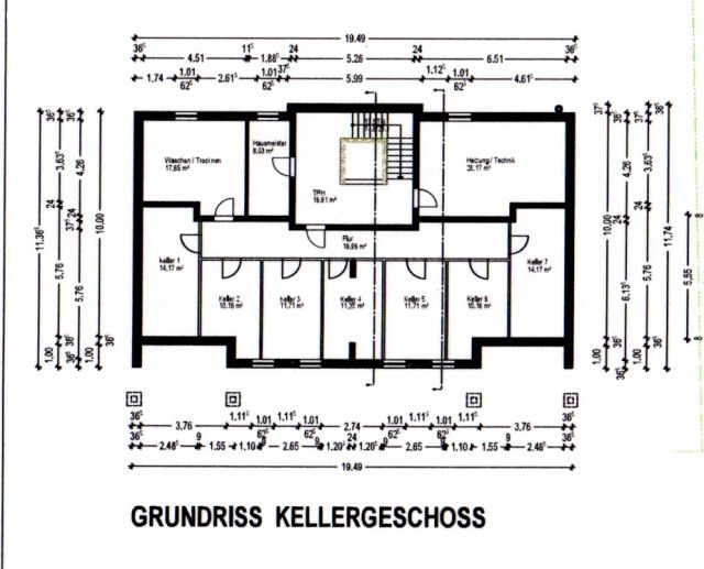 Grundriss Keller