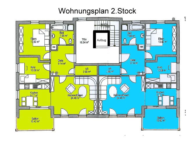 Wohnungsplan 2.Stock